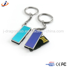 Популярные красочные поворотный и брелок USB Flash Drive Ju216